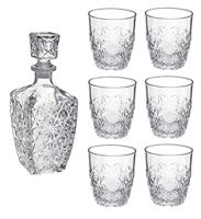 Bormioli Rocco Whiskey Set Dedalo - 7 delige set - thumbnail