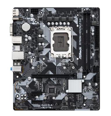 Moederbord ASRock 90-MXBMJ0-A0UAYZ LGA 1700 Intel B760 - thumbnail