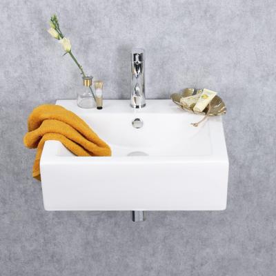 Fonteinset Differnz Rhea 52x40.5x15.5 cm Keramiek Met Kraan en Sifon Chroom Differnz