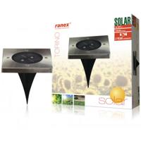 Ranex RA-5000406 LED Solar Grondspot RVS - thumbnail