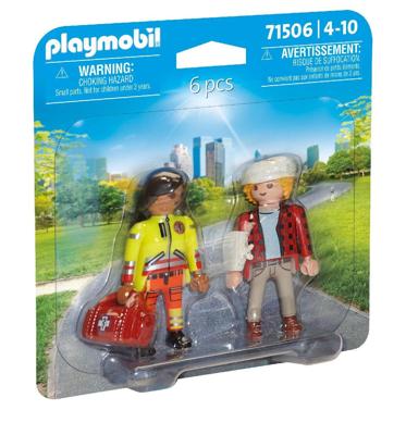 Playmobil® Duopack 71506 ambulancebroeder met patiënt Playmobil® Duopack 71506 ambulancebroeder met patiënt