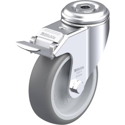 Blickle LKRA-TPA 101G-11-FI Zwenkwiel met rem Wieldiameter: 100 mm Draagvermogen (max.): 110 kg 1 stuk(s)