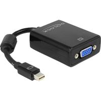 DeLOCK adapter mini-displayport > vga (zwart, 0,11 meter) - thumbnail