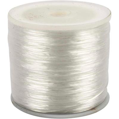Creativ Company Elastisch koord, plat, dikte 1 mm, 100 m/ 1 rol