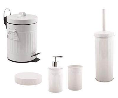 MSV Zeeppompje|dispenser - Industrial - metaal - wit - 17 cm