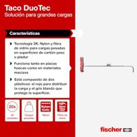 Fischer 537260 Tuimelplug 50 mm 10 mm 20 stuk(s) - thumbnail