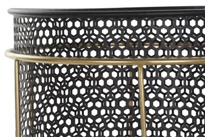 Plantenbakkenset DKD Home Decor Zwart Gouden Metaal Loft 36 x 36 x 58 cm Plantenbakkenset DKD Home Decor Zwart Gouden Metaal Loft 36 x 36 x 58 cm