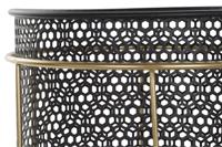 Plantenbakkenset DKD Home Decor Zwart Gouden Metaal Loft 36 x 36 x 58 cm - thumbnail