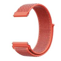 By Qubix - Sport Loop nylon bandje - Rood - Compatible met Garmin Vivoactive 6 / Vivoactive 5 / Vivoactive 3 - Compatible Garmin bandje - Bandbreedte: 20mm - thumbnail