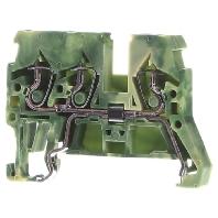 WAGO 870-687 Aardingsklem 5 mm Spanveer Toewijzing: Terre Groen, Geel 100 stuk(s)