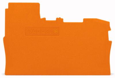 WAGO 2006-7192 Afsluit- en scheidingsplaat Oranje 1 stuk(s)