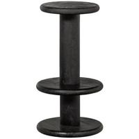 WOOOD Barkruk 'Kolby' Mangohout, 40cm, kleur Zwart - thumbnail