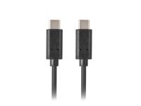 Lanberg CA-CMCM-10CU-0010-BK kabel USB 2.0 1m USB-C M/M Zwart - thumbnail