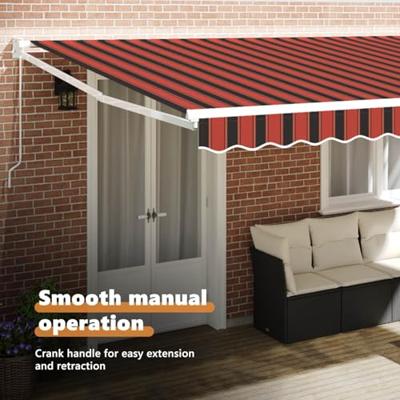 VidaXL Markies oranje en bruin 500 x 300 x 165 cm polyester en metaal