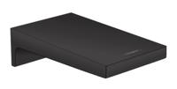 Baduitloop Metropol HansGrohe Watervalstraal 18.5 cm Mat Zwart - thumbnail