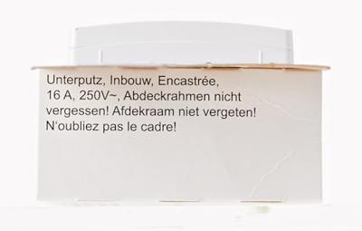 KOPP - Wandcontactdoos met Deksel - Paris HK05 - Inbouw - 1-voudig Enkel Stopcontact - Randaarde - Kinderbeveiliging - Arctic Glans Wit - thumbnail