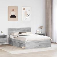 Bedframe Grijs Sonoma 140 x 190 cm Massief grenenhout - thumbnail