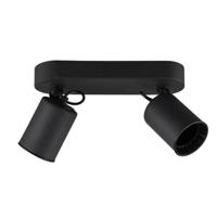 Trio Zwarte plafondlampPago met 2 spots - 803500232 - thumbnail