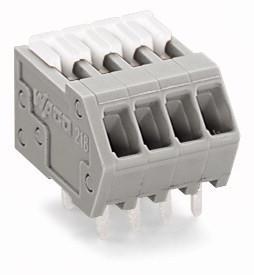 WAGO 218-505 Veerkrachtklemblok 0.50 mm² Aantal polen 5 Grijs 1 stuk(s)