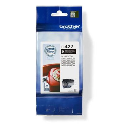 Brother inktcartridge, 3.000 pagina's, OEM LC-427BK, zwart Brother inktcartridge, 3.000 pagina's, OEM LC-427BK, zwart