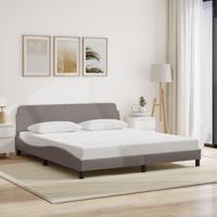 Bedframe zonder matras stof taupe 180x200 cm - thumbnail