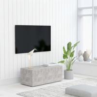 VidaXL Tv-meubel 80x34x30 cm bewerkt hout betongrijs - thumbnail