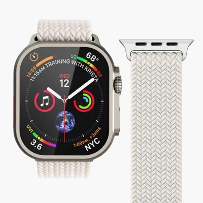 Vonmählen Woven Loop For Apple Watch 44 - 45 - 46 - 49mm One Size Cream