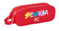 Pennenetui met 2 vakken Sevilla Fútbol Club Rood 21 x 8 x 6 cm - thumbnail