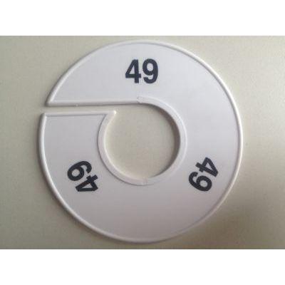 Maatring 11 cm wit/zwart 49