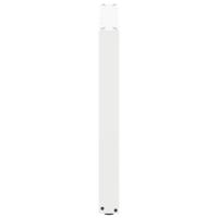 Eettafelpoten 2 st U-vormig 100x(72-73) cm staal wit - thumbnail
