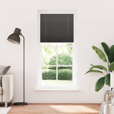 VidaXL Plissé rolgordijn 100x200 cm stofbreedte 99,4cm polyester zwart
