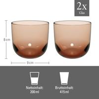 LIKE BY VILLEROY & BOCH - Like Clay - Waterglas 0,37l set/2 - thumbnail