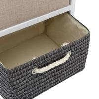 Opbergkast 4 lades hout - thumbnail