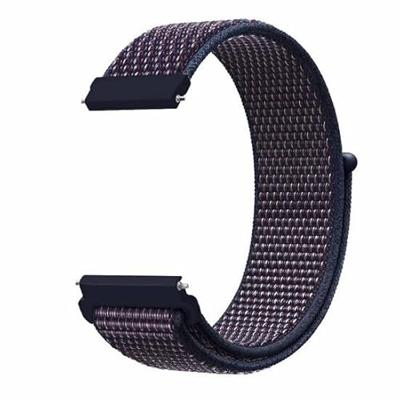 Garmin Venu 2 & 3 - Sport Loop nylon bandje - Navy / donkerpaars gemêleerd Garmin Venu 2 & 3 - Sport Loop nylon bandje - Navy / donkerpaars gemêleerd