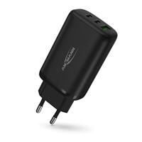 Ansmann Home Charger HC365PD USB-oplader 65 W 1x USB-A, 2x USB-C USB PD Zwart Binnen - thumbnail