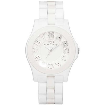 Horlogeband Marc by Marc Jacobs MBM4523 Kunststof/Plastic Wit 20mm