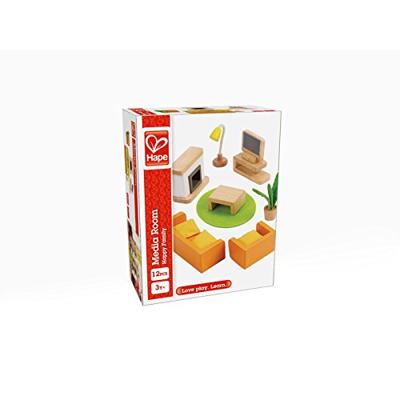 Hape woonkamer poppenhuis 12 delig Hape woonkamer poppenhuis 12 delig
