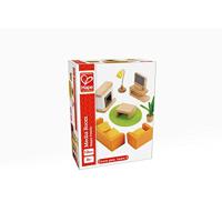 Hape woonkamer poppenhuis 12 delig - thumbnail