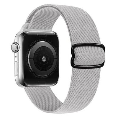 Solo Loop Nylon bandje - Grijs - Geschikt voor Apple Watch 44mm / 45mm / 46mm / 49mm