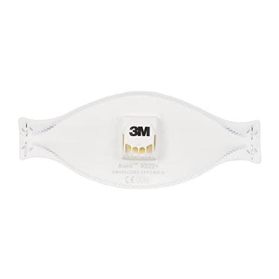 3M Aura™ 9322+ 9322+ Fijnstofmasker met ventiel FFP2 D 10 stuk(s) EN 149:2001, EN 149:2009 DIN 149:2001, DIN 149:2009