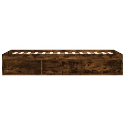 Bedframe gerookt eikenkleurig 100x200 cm
