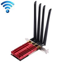 AC1900Mbps 2.4GHz & 5GHz Dual-Band PCI-Express Adapter 4 antenne externe netwerkkaart - thumbnail