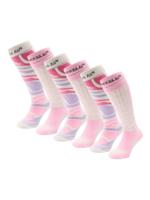 Poederbaas Skisokken Dames 6-pack Powder Rose-35/38 - thumbnail