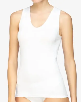 Dames hemdje 7528 spencer model - Dames katoenen onderhemd V-hals - Singlet