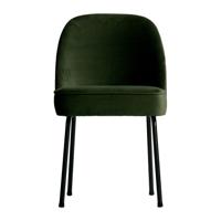 Vogue eetkamerstoel fluweel onyx - thumbnail