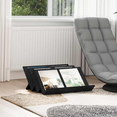 Bijzetkast met plank Zwart Eiken 65 x 57,5 x 42 cm Bewerkt hout Bijzetkast met plank Zwart Eiken 65 x 57,5 x 42 cm Bewerkt hout