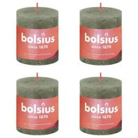 Bolsius rustiek stompkaars 80/68 fresh olive a4 - thumbnail