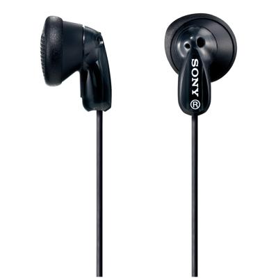 Sony MDR-E9LP In-Ear/In-Ear hoofdtelefoon, 1,2m kabel, neodymium magneet, voor MP3-speler, zwart