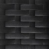 Tuinstoel met kussens verstelbaar poly rattan zwart - thumbnail