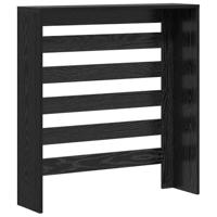 VidaXL Radiatorafdekking zwart eiken 78 x 20 x 82 cm bewerkt hout - thumbnail